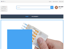Tablet Screenshot of lowestpricedtests.com